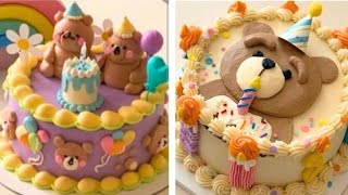 🧸 Cute Teddy Bear Cake 🎂 – A Sweet and Adorable Treat for Any Celebration!