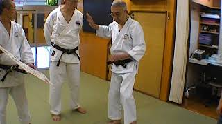 Goju Kensha's Ohtsuka sensei explaining correct use of hip positioning