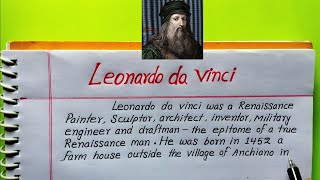 Biography Of Leonard Da Vinci | Story/Profile/Autobiography Of Leonard Da Vinci