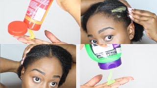 Sleek Ponytail On Natural Ghanaian 4c Hair W Gorilla Snot