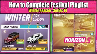 Forza Horizon 5 How to Complete Festival Playlist Winter Season Series 14 - Unlock Ford Wagon