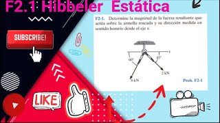 Problema Fundamental F2.1 Estática Hibbeler 14 Ed