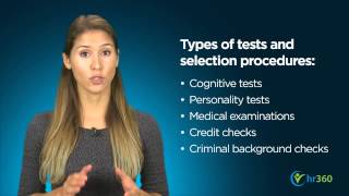 Testing During the Employment Process