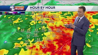 Widespread rain to move through overnight