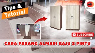 Cara Pasang Almari Baju 2 Pintu #almaribaju #almaripakaian