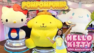 Hello Kitty, Pompompurin, \u0026 Cinnamoroll at Sanrio Carnival - Hello Kitty 50th Anniversary! Part 1/3