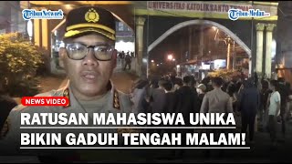 RATUSAN Mahasiswa Unika Terlibat Bentrok, Situasi Sempat Mencekam Tengah Malam❗