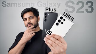 Samsung Galaxy S23 Plus VS S23 Ultra Full Comparison in Hindi | Mohit Balani