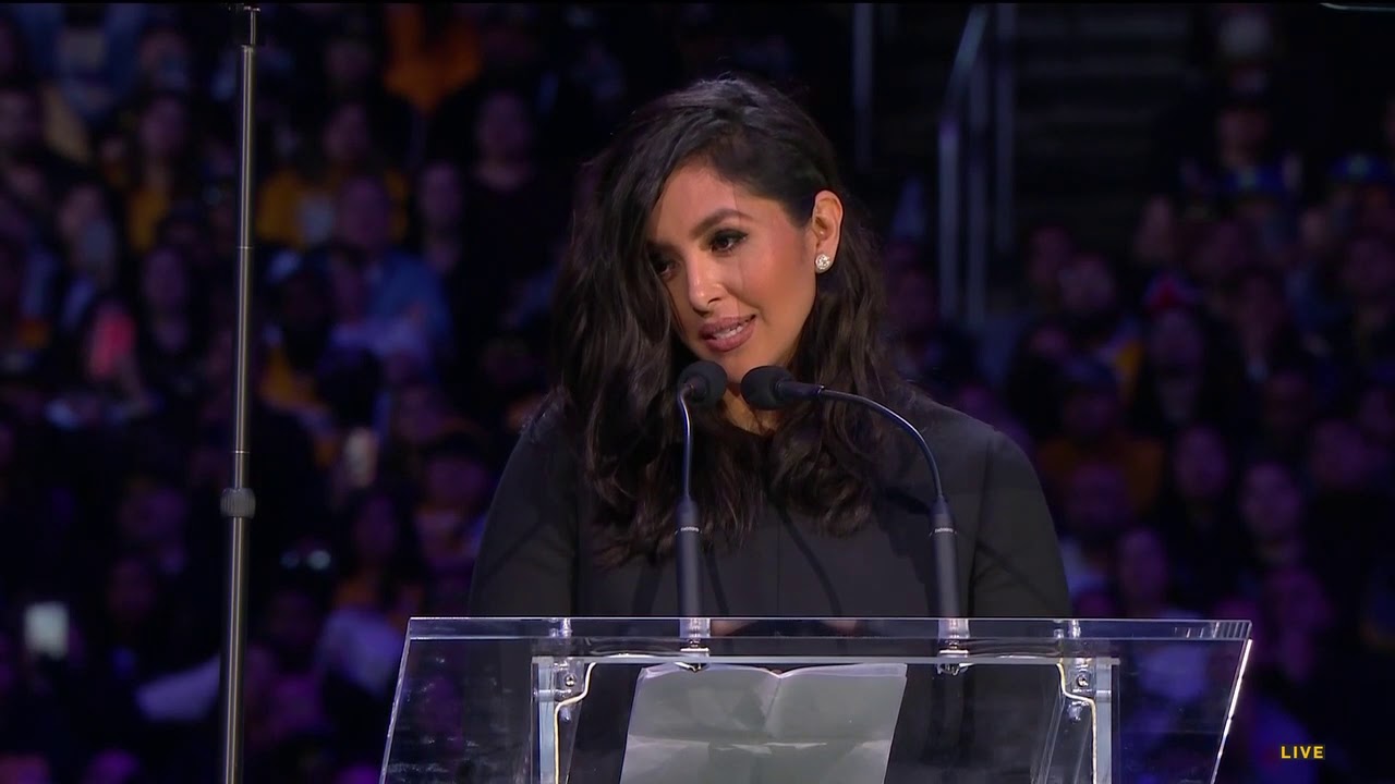 Vanessa Bryant Delivers Heartfelt Eulogy To Kobe Bryant - YouTube