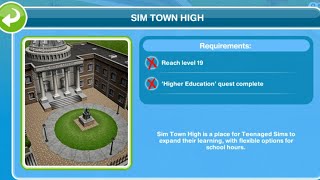 Sim Town High Reach level 19 ❌ Higher Education ❌