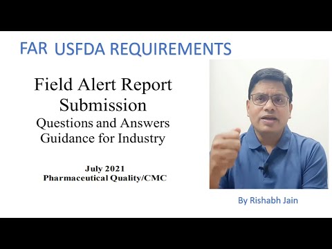 FAR I Field Alert Report I FDA Guideline I Interview I Rishabh Jain I ...