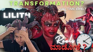 How much time i need to get transformed ? ⏰ |#varsha_kaveri #lilith #sfxmakeup