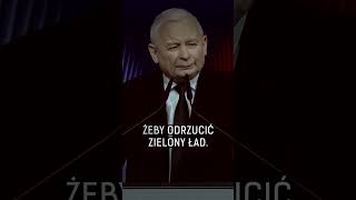 Jarosław Kaczyński o „Zielonym Ładzie” [Czarno na białym TVN24] #shorts