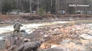 First day of Trout Season as seen on the Esopus Creek  in Phoenicia @dailyfreeman