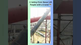 🚨 Dangerous Lifting Practices Why Safety Standards Matter! 🏗️ #hse  #construction #safetyfirst #safe