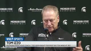 Tom Izzo ties Bob Knight for most Big Ten wins as the Spartans defeat Oregon