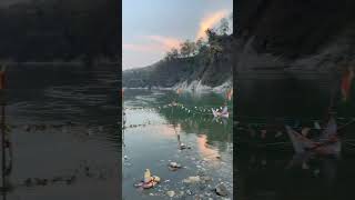 Kali gandaki river \u0026 narayani river sangam point😍 #viralvideo #youtube #trending #minivlog#shorts