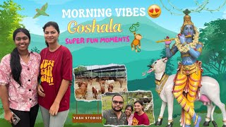 Morning vibes😍 Goshala lo fun moments//yashstories