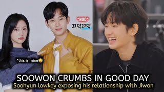 Kim soohyun lowkey exposing his secret relationship with Kim jiwon on Good day episode 1