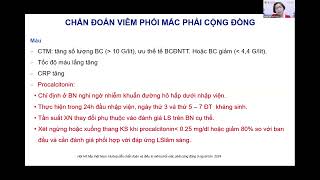 Cập nhât chân đoán và huớng dẫn điều trị viêm phổi cộng đồng 2024