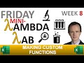 (mini-)LAMBDA lab week 8