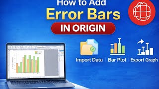 How to Add Error Bars in Origin | Import Data, Bar Plot & Export Graph (Step-by-Step)