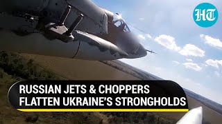 Putin's Missile Blitz Spells Doom On Ukrainian Strongholds | Watch Russian Su-25 Fire Rockets
