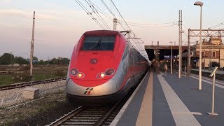 Treni pomeridiani \u0026 serali alla stazione di Forlì:Incrocio tra 'Tartarughe',ETR350 Flirt e merci!