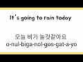 learn korean expression 004 weather vocabulary vocabulary weather