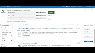 Science Reference Center Database Tour