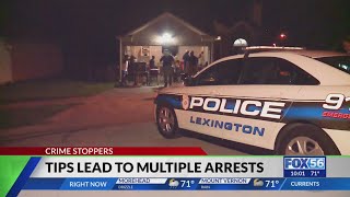 Bluegrass Crime Stoppers tips lead to multiple arrests