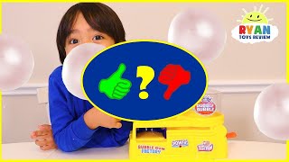 Make your own real working bubble gum with Ryan ToysReview - Video Review