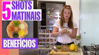 5 RECEITAS DE SHOTS MATINAIS EM JEJUM | PRA QUE SERVE?