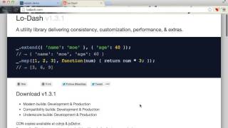 Introduction to Lo-Dash JavaScript Library