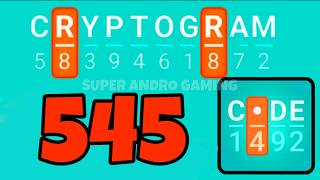 CRYPTOGRAM 545