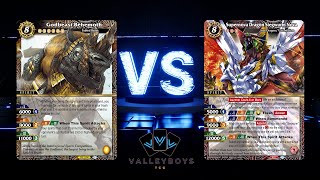 Godbeast 2-Cost Yellow VS Supernova Siegwurm Red, Battle Spirits Saga Gameplay