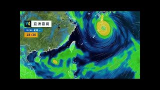 【天氣風險 WeatherTV】2023/08/27強颱蘇拉的颱風眼清晰可見。#天氣風險 #WeatherTV #強颱 #蘇拉 #颱風眼 #清晰 #可見