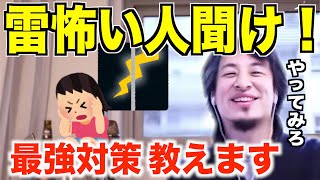 雷怖い人聞け！最強対策教えます。やってみてください。【ひろゆき切り抜き】