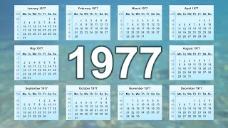 1977 Calendar