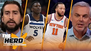 Timberwolves beat Nuggets to go up 2-0, Can the Knicks win it all? | NBA | THE HERD