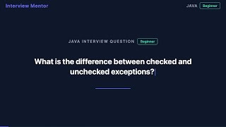 Checked vs Unchecked Exceptions in Java - Master the Difference