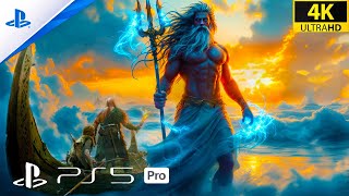 POSEIDON BRUTAL DEATH | REALISTIC ULTRA GRAPHICS | 4k60fps Gameplay | GOD OF WAR REMASTERED