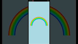 Beautiful Rainbow Drawing By Using Python Turtle #shorts #amoljawreaj