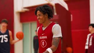 Here's your first look at Alabama's basketball team practice for the 2024 season