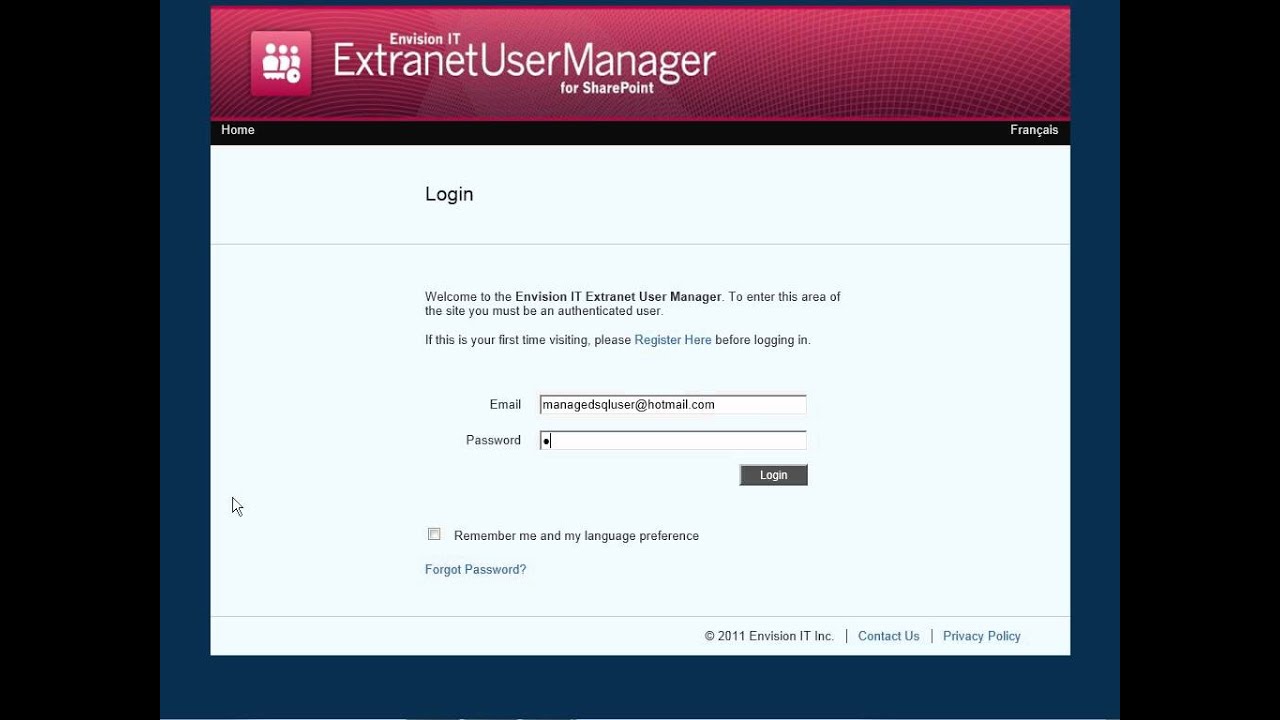 Extranet Login