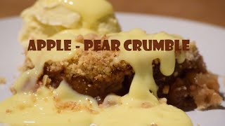 APPLE PEAR CRUMBLE | CHRISTMAS SPECIAL DESSERT | HOW TO MAKE APPLE CRUMBLE | Snack !T |