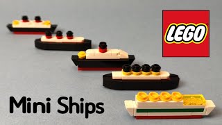 Mini Lego Vehicles Tutorial Part 1: Ships
