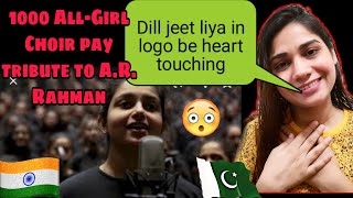 pakistani reacts to 1000 All-Girl Choir pay tribute to A.R. Rahman at Bollywood Parks Dubai