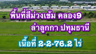 ขายที่ดินคลอง9 พื้นที่สีม่วงเข้ม  อ.ลำลูกกา จ.ปทุมธานี