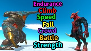 Battle ability Kozarog the demon vs Ranthorn Animal Revolt Battle Simulator